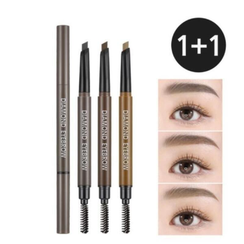 (1+1) RIRE Diamond Eyebrow Pencil (2 pcs) Diamond (gray-brown)