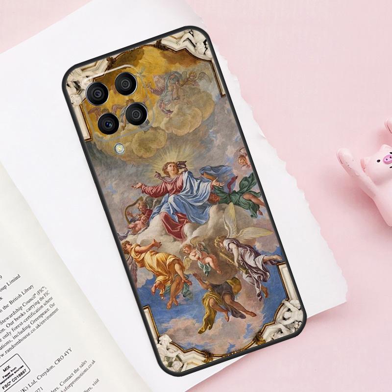Renaissance Angels For Samsung Galaxy M54 M34 M14 M53 M33 M13 M12 M32 M52 M20 M15 M55 M21 M51 M31s M30s Case