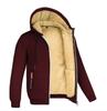 Kapuzenpullover Herren Herbst Winter Verdicken Fleece Sherpa Jacke Reißverschluss Kapuzenmäntel Reißverschlusstaschen Tragen