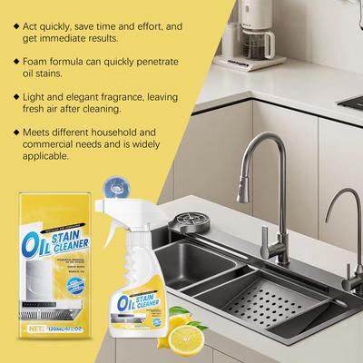 Kitchen Degreasing Cleaning Spray, Range Hood Countertop Heavy Oil Stains, Household Kitchen Foam Cleaner120ml