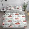 Engineering Vehicle Excavator Duvet Cover Set 2/3 Pcs Boys Girls Twin Queen Size Duvet Cover Pillowcase Bed