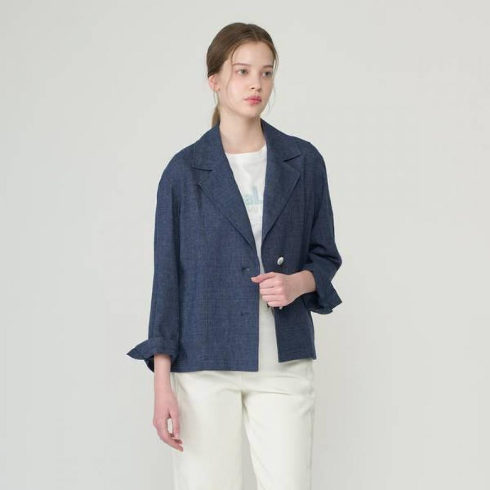 Bcbg Two Button Side Pocket Linen Jacket B6m3j173