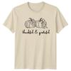 Thankful Grateful Unisexs TShirt Coquette Pumpkin Thanksgiving Gift For Her