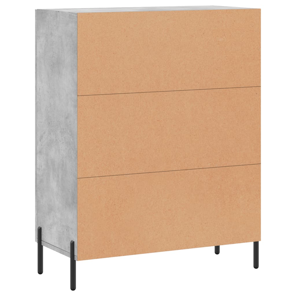 Sideboard Concrete Grey 69.5 x 34 x 90 cm Engineered Wood