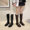 Boots Women Long Simple Boots Fashionable and Comfortable Black Thigh High Boots Knee High Knight Boots Long Boots Summer