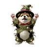 Car Hanging Ornament Cartoon Animals 2D Flat Acrylic Car Rearview Mirror Charm Halloween Auto Interior Pendant for Window Wall