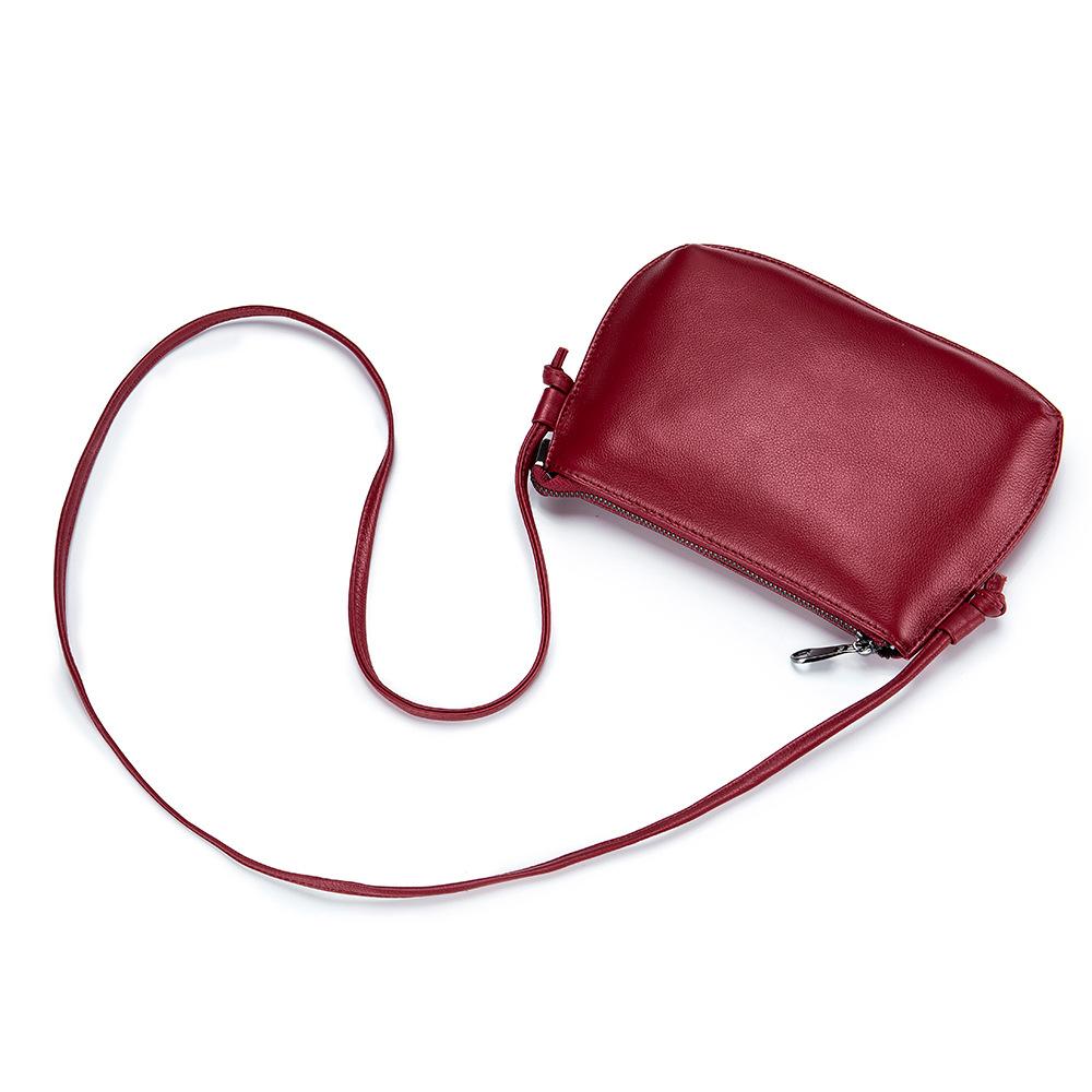 

Simple solid color shoulder messenger bag women, wholesale niche fashion mobile phone bag large capacity mini