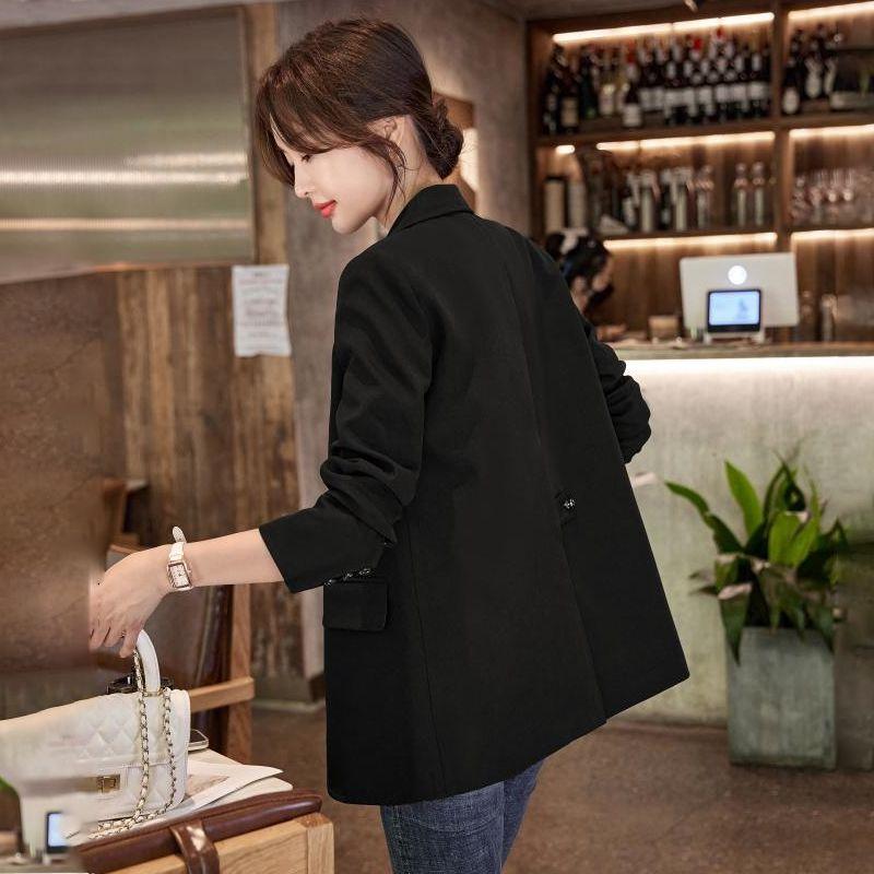 New Spring and Autumn Women's Clothing Ol Brown Suit Outwear Casual Elegant Loose Design Fancy Retro Suit