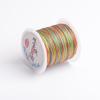 Three Fish Iridescent Gold & Jade Tassel Weaving Line (3/6/9 strands) for DIY Handmade Crafts
