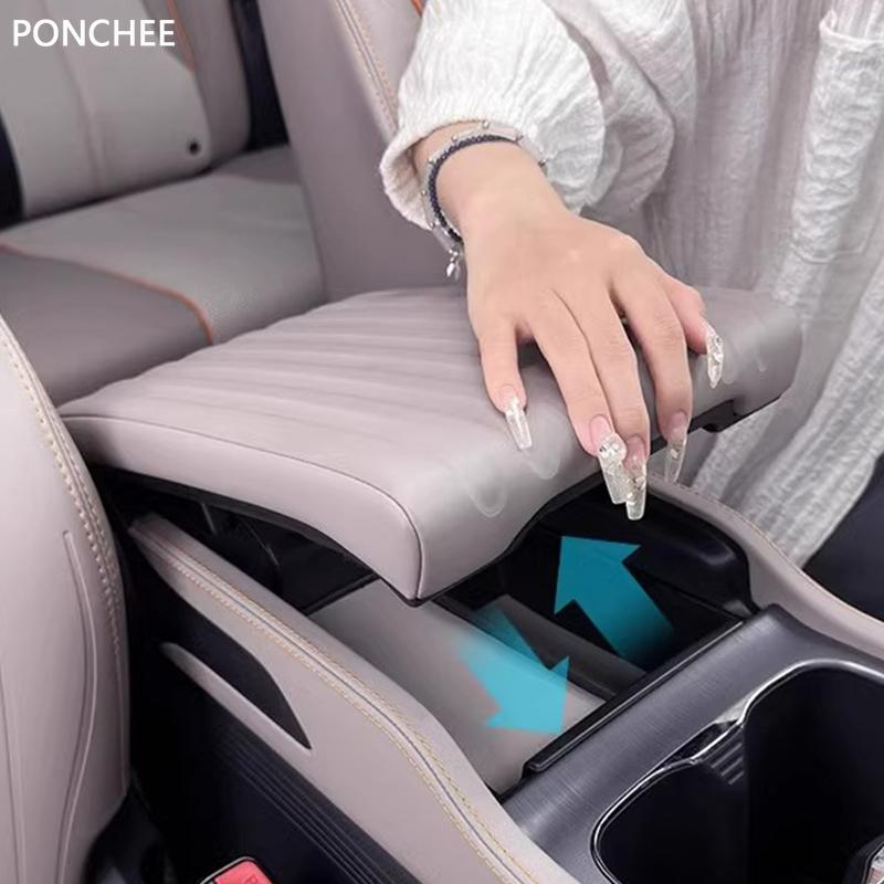 For BYD ATTO3 YUAN PLUS 2022-2024 Double-deck Center Armrest Storage Box Car Modification Device Storage Box Auto Supplies
