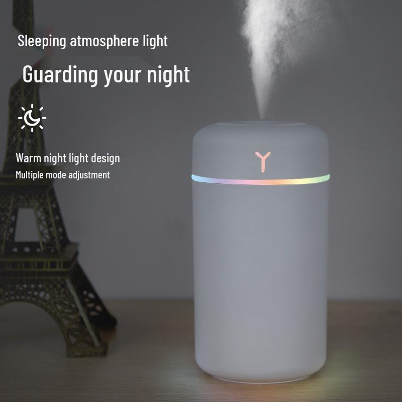 Smart Mini USB Mist Humidifier: Compact Large-Volume Aroma Diffuser for Home & Office