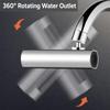Waterfall Outlet Faucet Extender 360° Rotatable Sink Nozzle Head Water Tap Aerator  Home Washing
