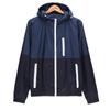 Windbreaker Men Casual Spring Autumn Lightweight Jacket   Hooded Contrast Color Zipper Up Jackets Outwear