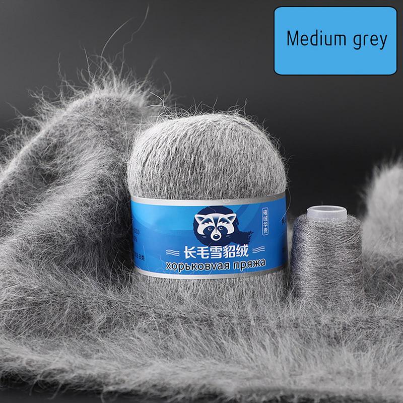 10pcs Long Plush Mink Cashmere Yarn Fine Quality Hand-Knitting Thread For Woman Cardigan Scarf Crocheting Hat Soft Woollen Yarn