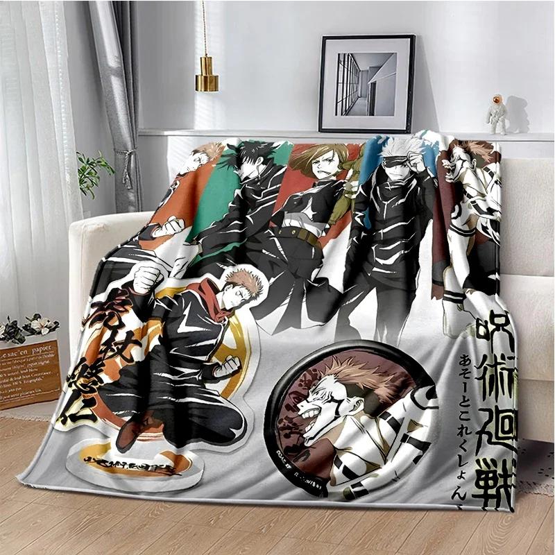 Super Soft Jujutsu Kaisen Cartoon Anime Throw Blanket for Couch Bed Travel Picnic  Perfect Birthday Gift