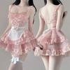 Sexy Lingerie Cute Maid Uniform Seduction Cosplay Pure Lust Sexy Small Breasts Pajama Set