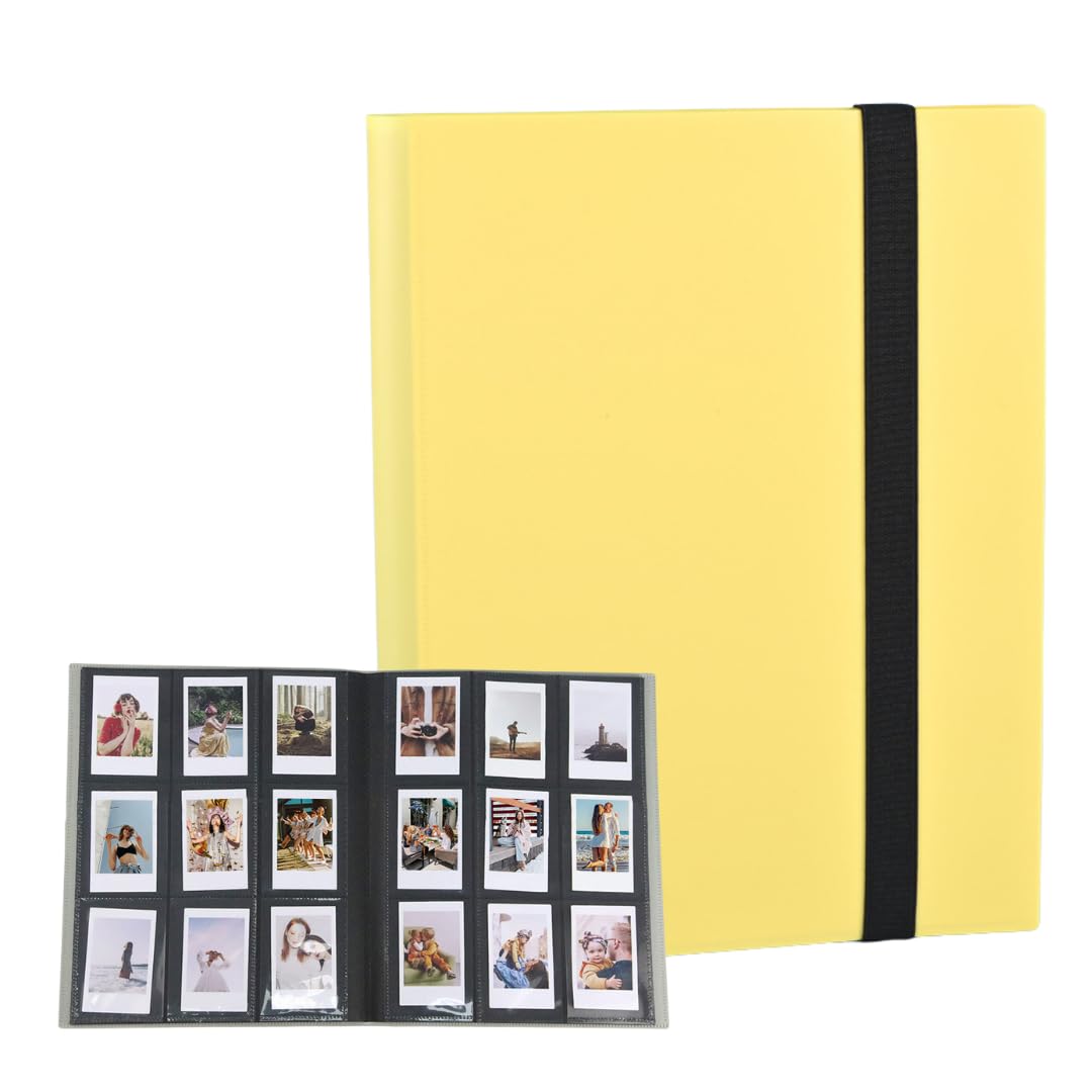 

[ATAK] Instax Album [Large Capacity 360 Sheets] Instax Book, Instax Holder, Instax File, Yellow