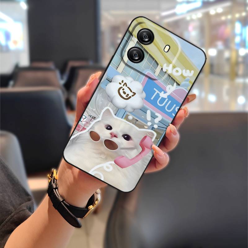 Full Wrap Cute Phone Case For Blackview Wave 6C Fashion Design Couple Phone Pouch Soft Case Durable Silicone Anti-knock