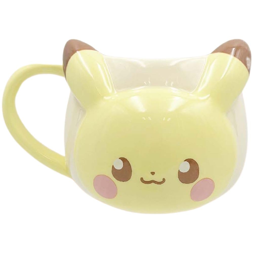 Marimo Craft PokePeace Face W115 x H80 x Mug, Pikachu, D85mm, PKP-194