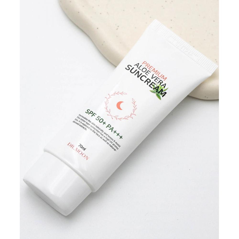 Drmoon Premium Aloe Vera LSF 50+ PA+++ Sonnencreme 70ml Set mit 2 Stück