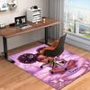 1PC Custom Name Princess Dreams Purple Land Theme Floor Mat Ideal for Living Room, Game Rooms, Office, Bedroom, Office Floor Mat , Floor Mats for Home
