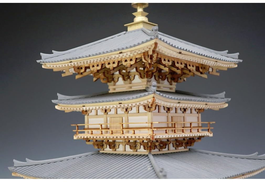 Woody Joe Yakushiji Temple East Pagoda Wooden Model Assembly Kit 1/75 (Building)