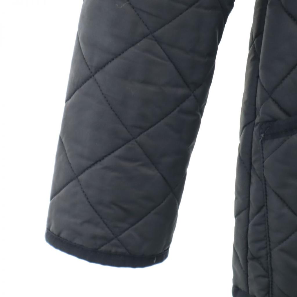 Mackintosh Made In England Quilted Jacket 34 Black Boa Fur Lining Women Used