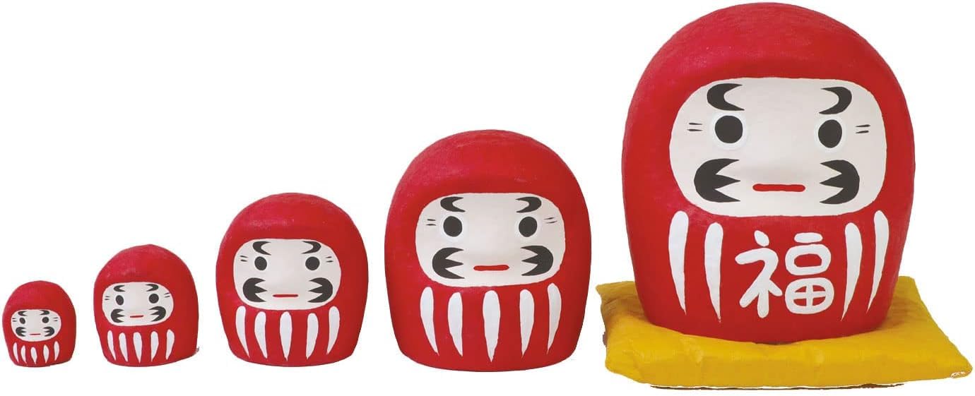 

Кукла Дарума Харикосика Ямако Тэмахима Кобо, Красная, в коробке, 78010