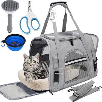 Breathable Foldable Pet Handbag for Cats & Dogs - Outdoor Use