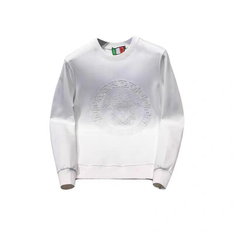 Vasachi Men's Slim Fit Embroidered Sequin Sweatshirt - Autumn & Winter Trendy Long-Sleeved Round Neck Top
