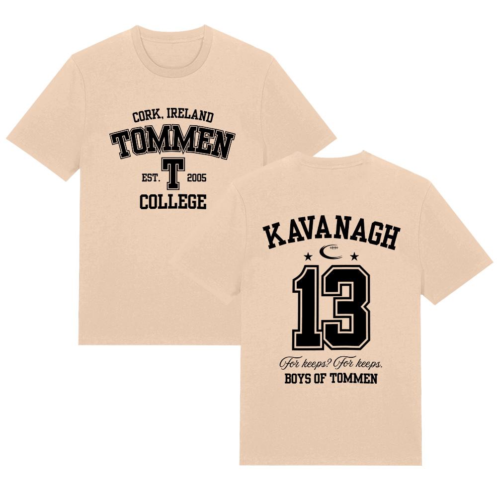 T-shirt Ragazzi di Tommen Felpa College Tommen Kavanagh 13 Maglietta Regalo per Amante dei Libri Top in Puro Cotone Girocollo Unisex T-shirt Larga