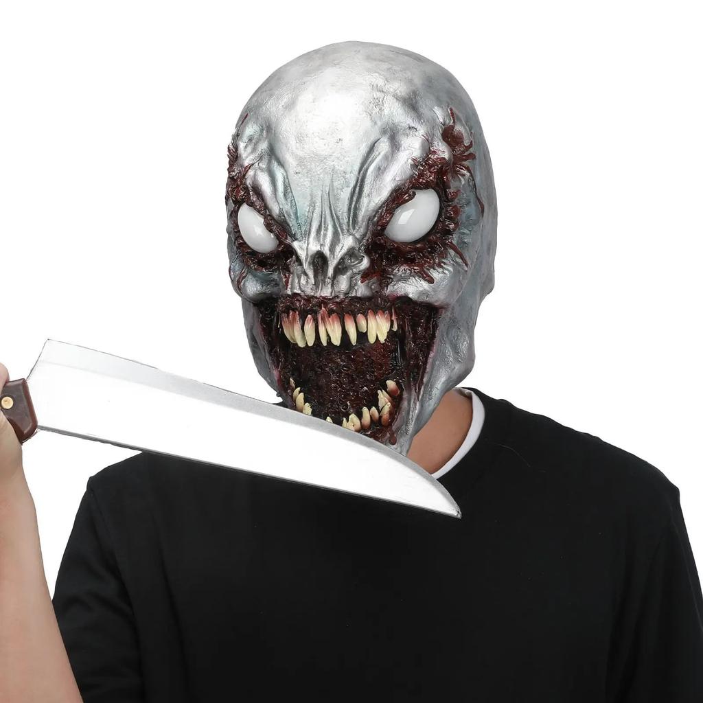 Movie 2025 New Venom Led Mask Helmet Mask Latex Halloween Gloves Cosplay Funny Masquerade Props Costume Props Party Gift Kids