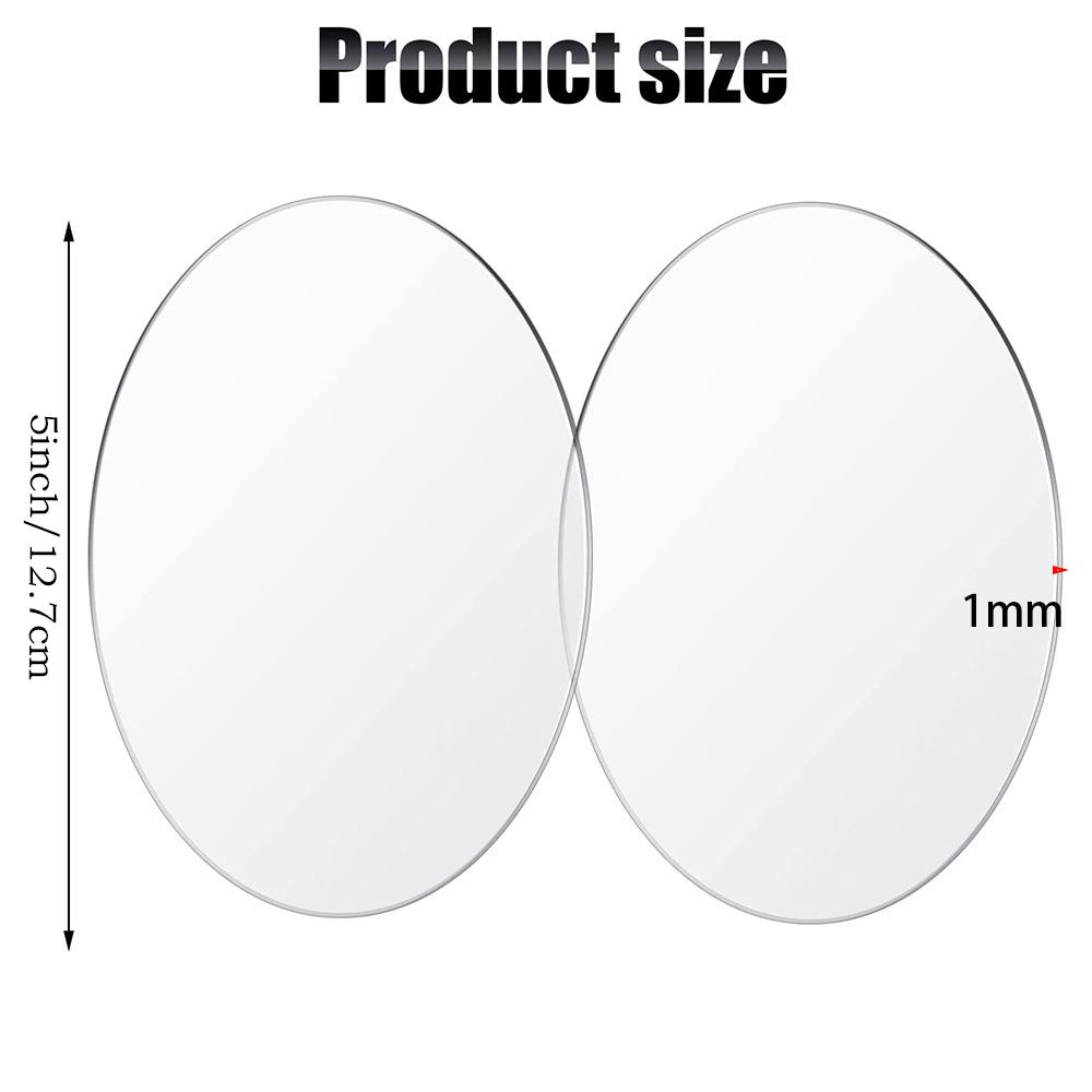 1/2mm Clear Circle Acrylic Sheet Plexiglass Disc Round Sign for Milestone Marker,Name Card,Cricut,Engraving,Painting,DIY Project