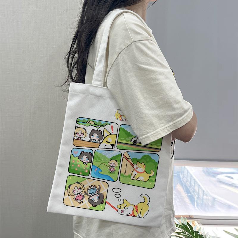 Eco-Friendly DIY Canvas Tote Bag with Custom Logo for Advertising