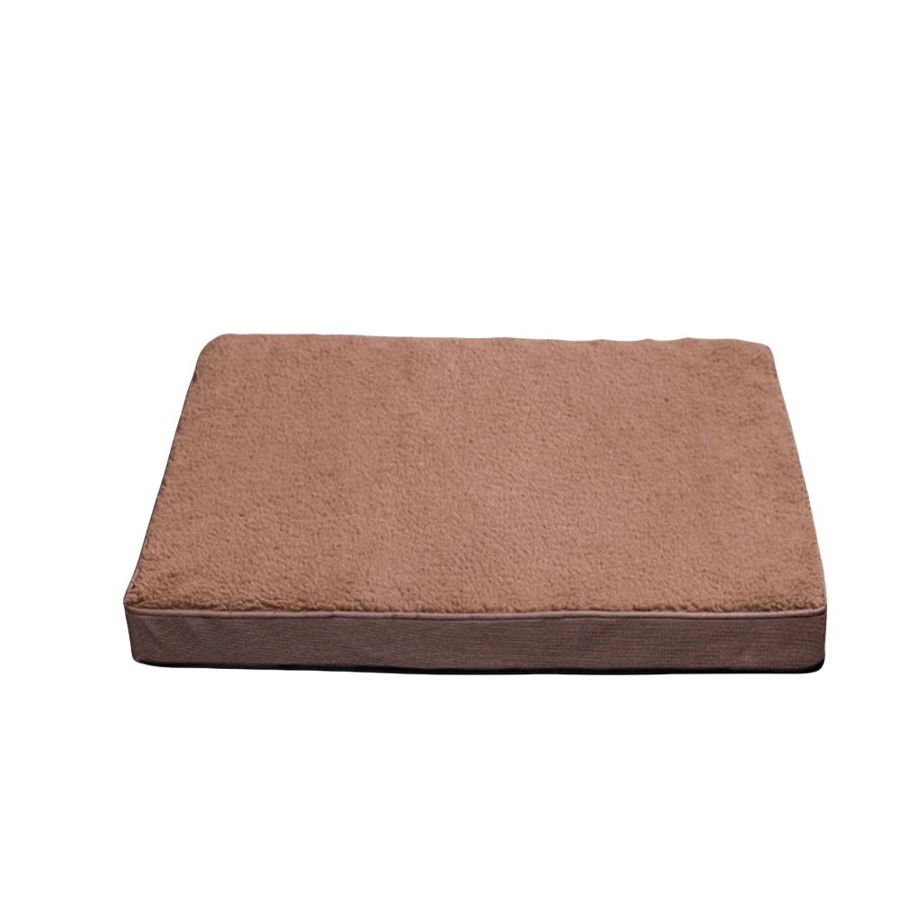 

Dog Bed Mat with Zipper Remolvable Pet Mattress for Dog Sleeping Mat Washable Dog Mattress Pet Pad Cushion, Suitable For Winter S 49X34CM кофейный