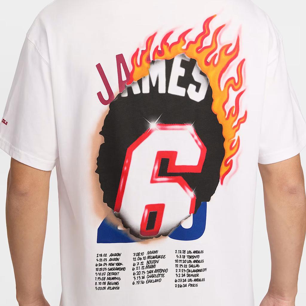 Nike LeBron Good Intentions Loose Fit Crew Neck Basketball Short Sleeve T-Shirt Men Tops IH8567-100