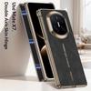 GKK Magnetische Hülle für Huawei Mate X7 Dual-Achsen Scharnierschutz PU-Leder + TPU + PC Handyhülle