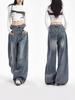 Weite Retro-Jeans im amerikanischen Stil für Damen - Frühjahrs-/Herbstkollektion 2026 - Lockere Passform, Baggy und Bodenlang