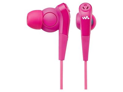 Sony Earphones Canal Type Vivid Pink P for Walkman with Noise Canceling Function MDR-NWNC33 MDR-NWNC33