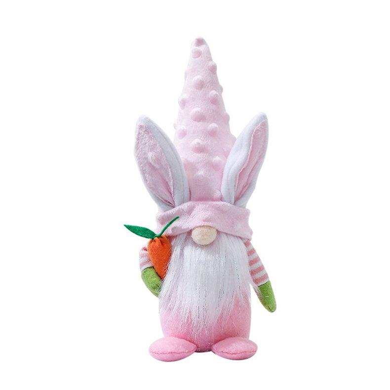 Easter Bunny Faceless Doll Gnome Handmade Rabbit Plush Toys Easter ...