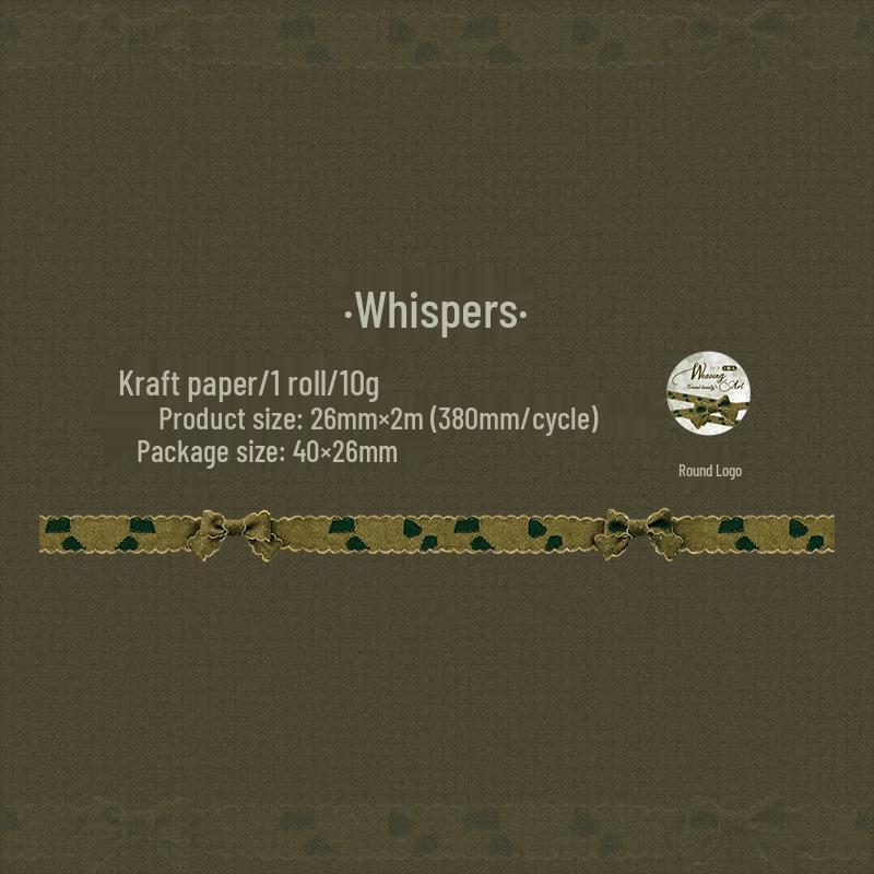 Ketchup Girl s Fun Series: Irregular Die-cut Adhesive Tape for Wrapping & Journals - 6 Styles