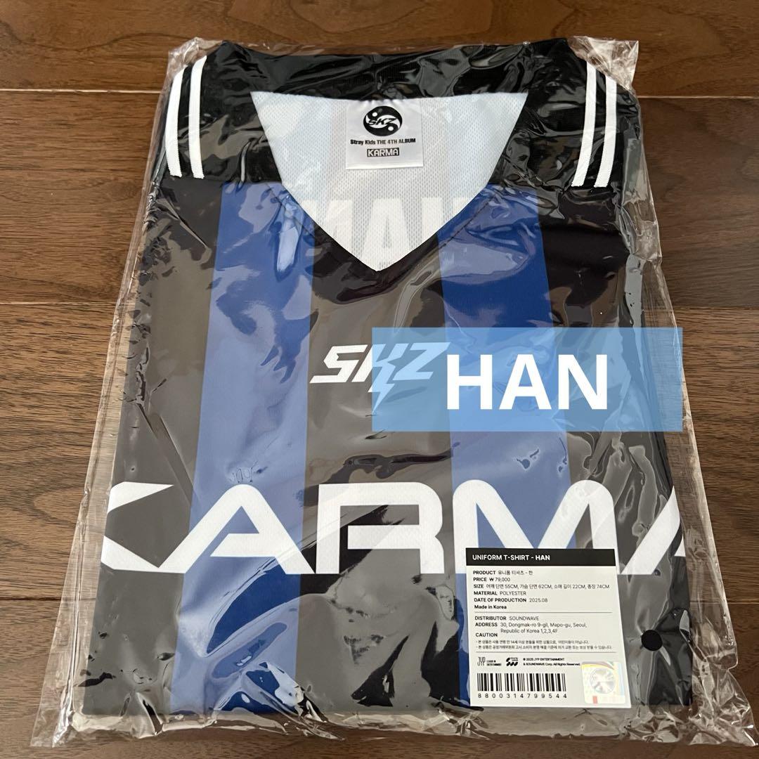

[USED] straykids KARMA Pop-Up Uniform T-Shirt Han