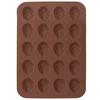 Forma foremka do pieczenia ciastek silikonowa brązowa orzechy SILLINIE ORION 151720