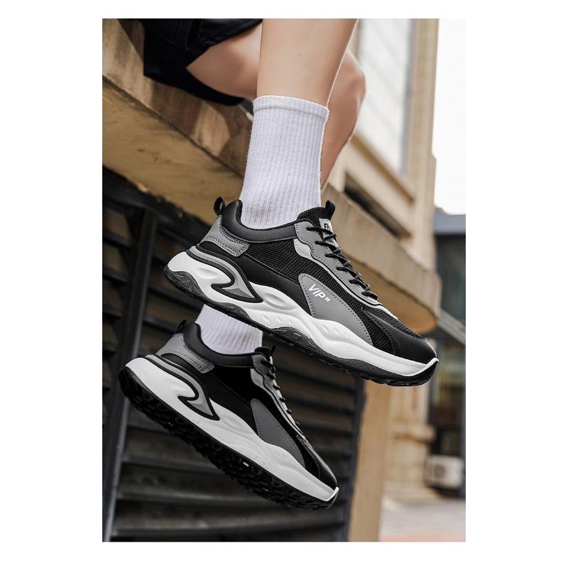 Men S Casual Breathable Mesh Running Sneakers Soft Sole Trendy Shoes