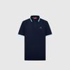 Biyinlefen Men's Anti-Bacterial Cool Touch Stripe Polo Shirt