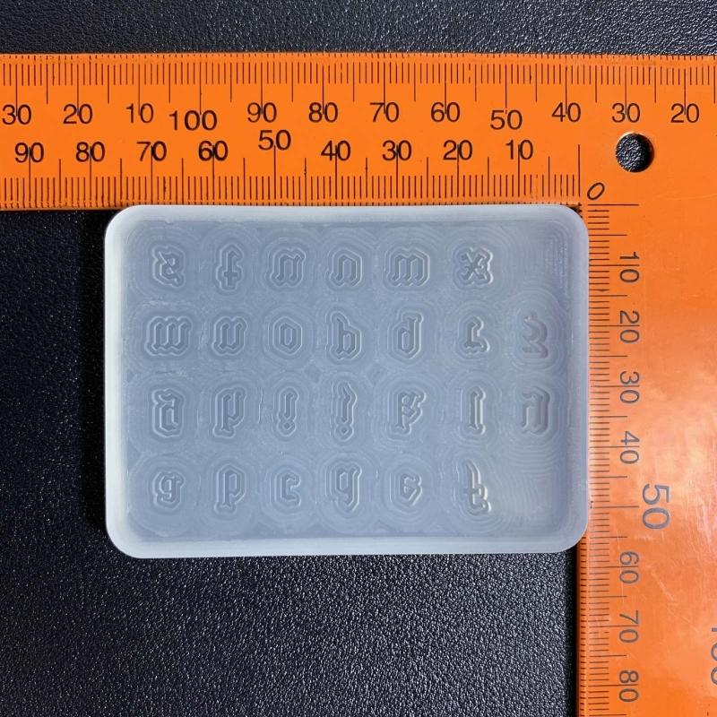 Gothic Style Alphabet Crystal Epoxy Mold Capital Letter Mold Goth Handmade Pendant Mold Creative-Jewelry Making Mold