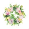 Spring Artificial Wreath Simulation Party Supplies Harvest for Front Door