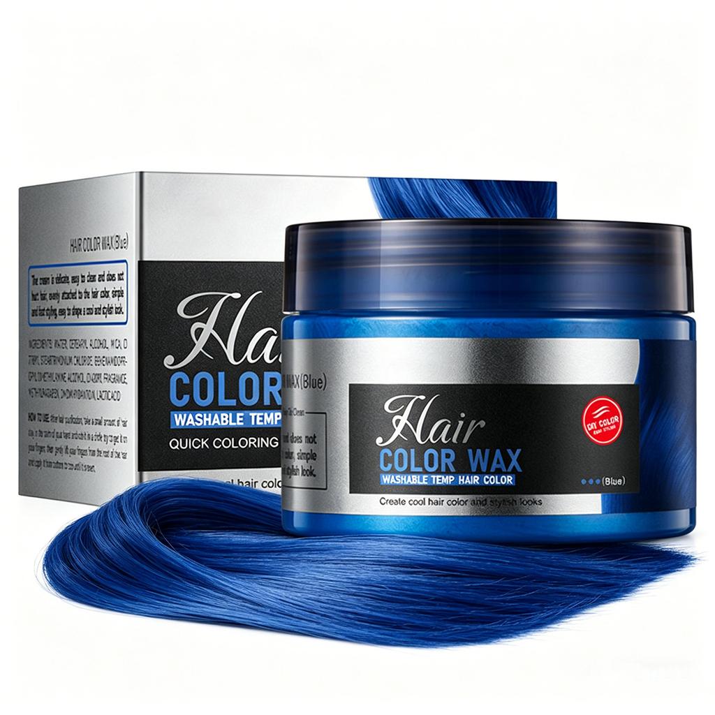 1Pc Washable Temporary Hair Cream – Color Wax for Styling, Disposable Use at Parties, Cosplay Events & Music Festivals