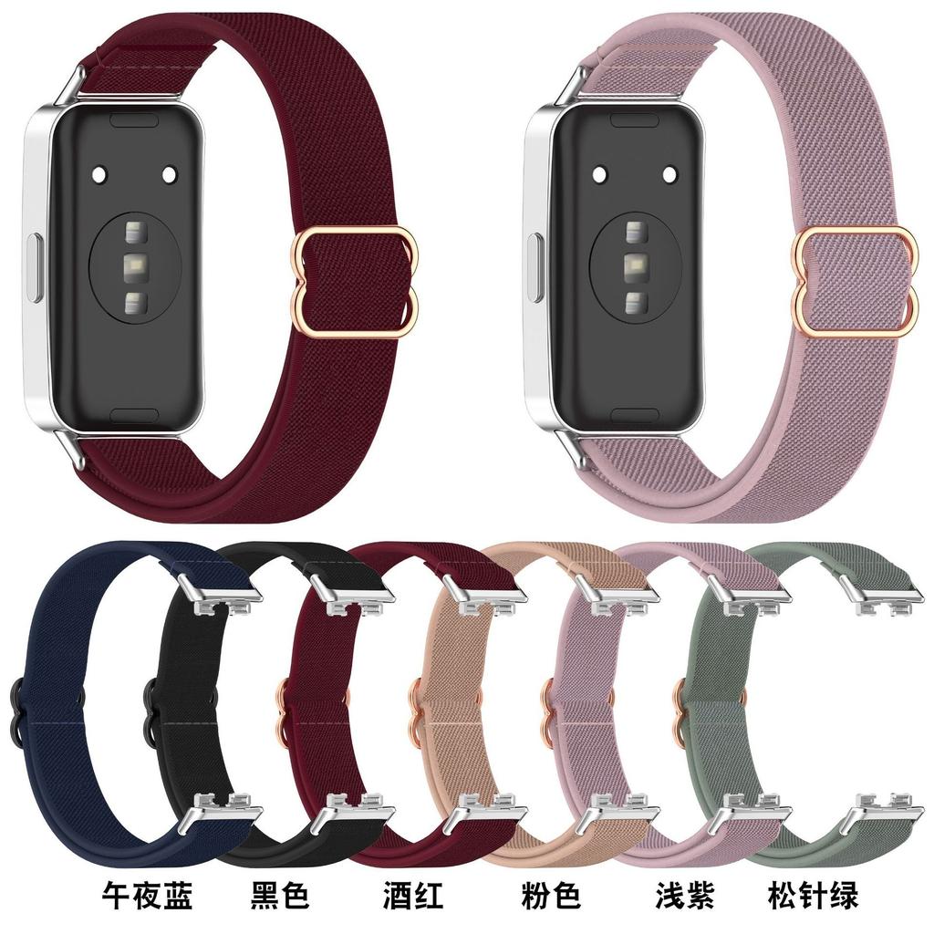 Nylonový pletený řemínek Pro Huawei band 10 9 8 NFC řemínek Elastický náramek na hodinky Pro Huawei band10 9 8 NFC kryt doplňky