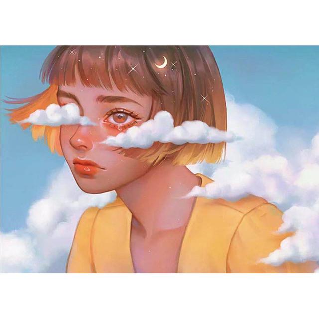 Full 5D Diamond Painting Beautiful Girl DIY Diamond Embroidery Diamond Mosaic Cross Stitch Kits Home Decor Gift